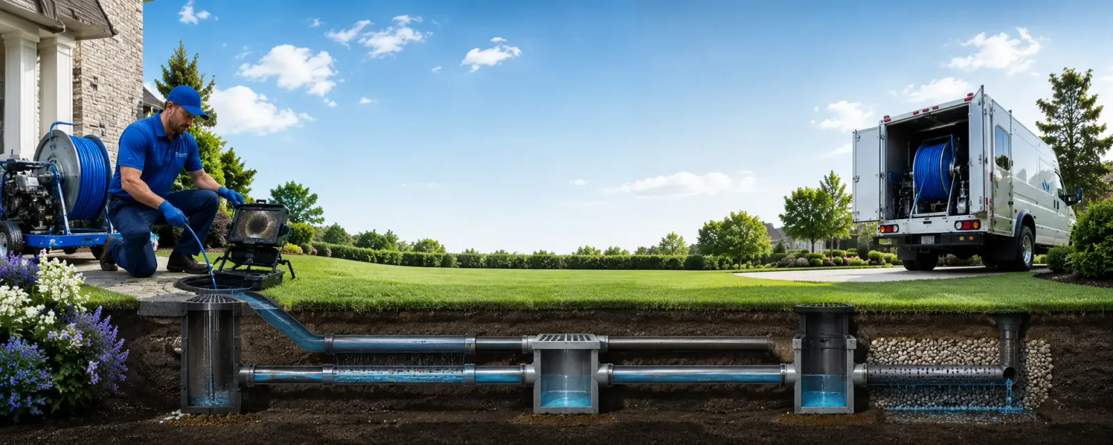 Outdoor drain cleaning information for Kiron, IA
